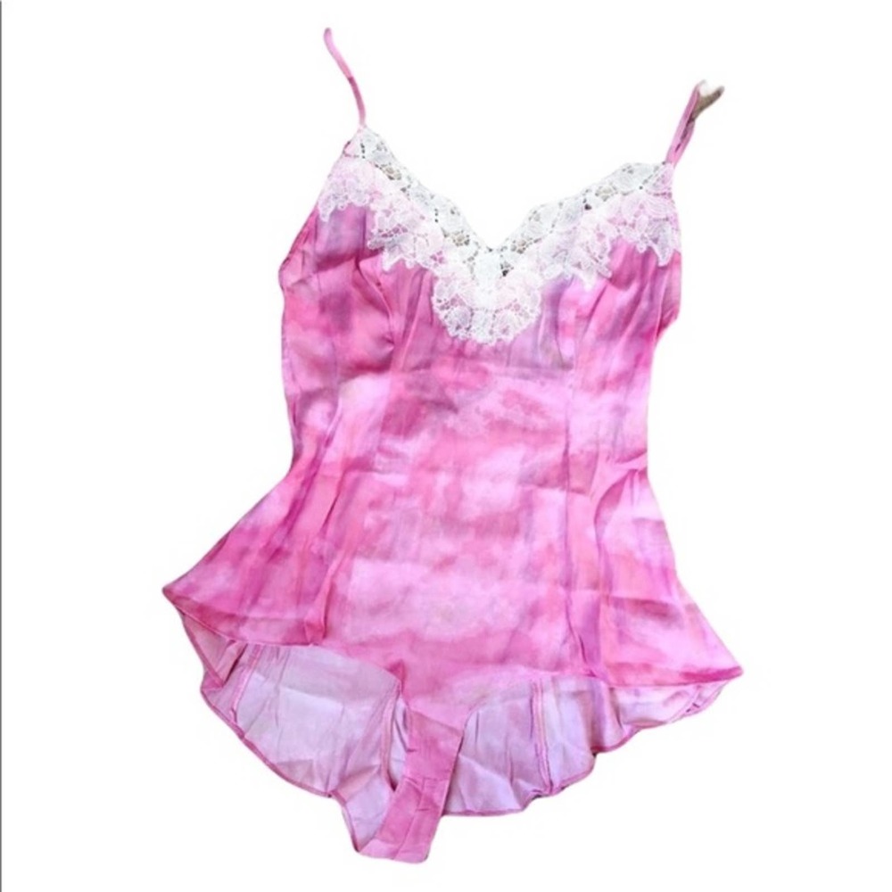 Free People Luella Printed Bodysuit in Berry Kiss NWT $68